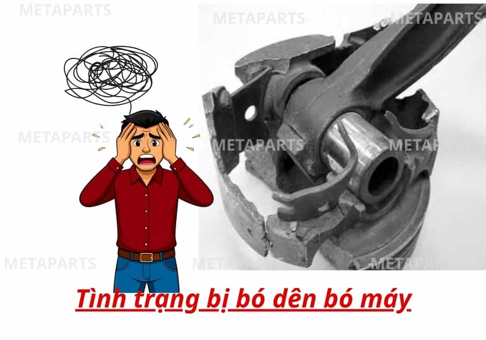 tay dên bị hognr bó, gãy khi thay tại nhà